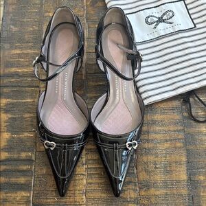 Anya Hindmarch Black Patent Leather Women's Shoes